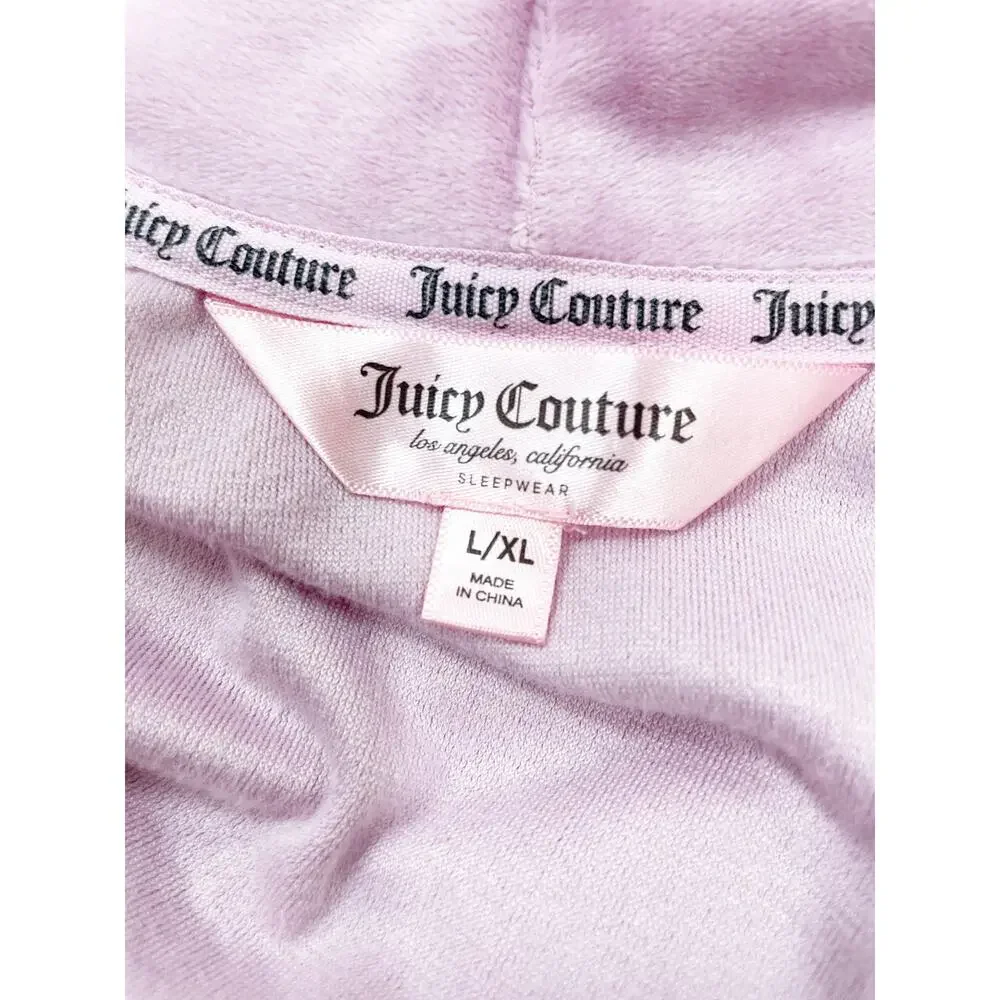 Juicy Couture Pink Studded Logo Thin Robe Large XL